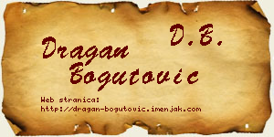 Dragan Bogutović vizit kartica